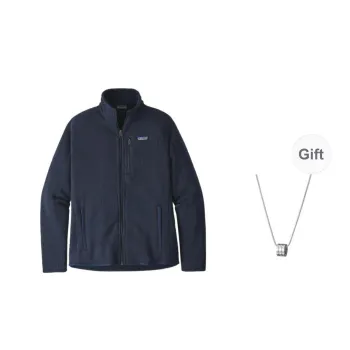 Patagonia Jacket Men's Marine Blue With Free Necklace