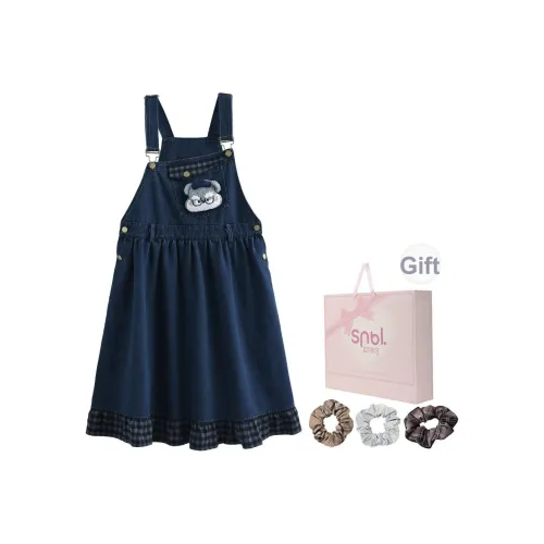 SNBL Синий Женские Платья без рукавов