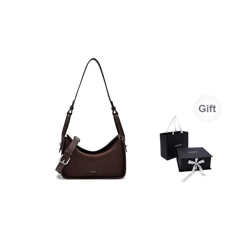 PEDRO Litchi Grain Top Grain Cow Leather Shoulder Bag Women's Multicolor-49