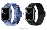 Apple Woven Strap-Blueberry * Black