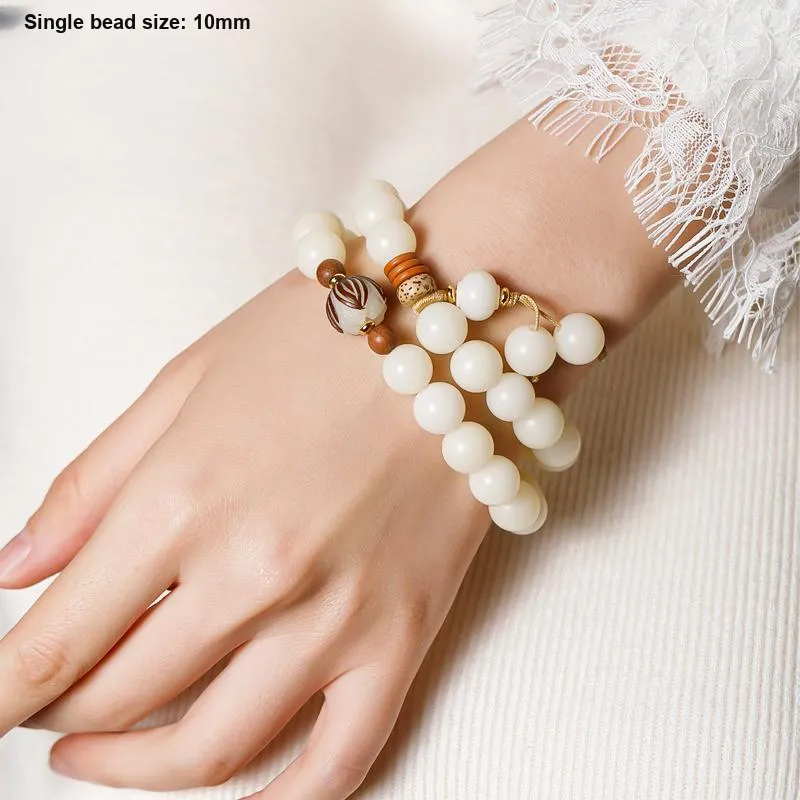 BUDOUXIAOAI Star Moon Bodhi Seeds Bracelets Unisex-4