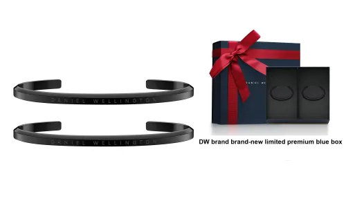 DW/DanielWellington Сплав Браслеты Обсидиановый Черный Унисекс