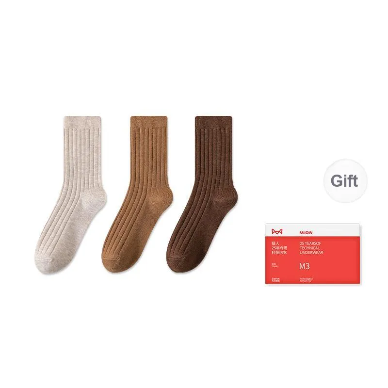 MIIOW Trend Party Series Mid Calf Socks Women's Box Of 3 Pairs-5