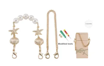 Lan Bao Fan Alloy Metal Bag Accessories Merch DIY Chain Modified Shoulder Strap Accessories Women's Gold-Tone