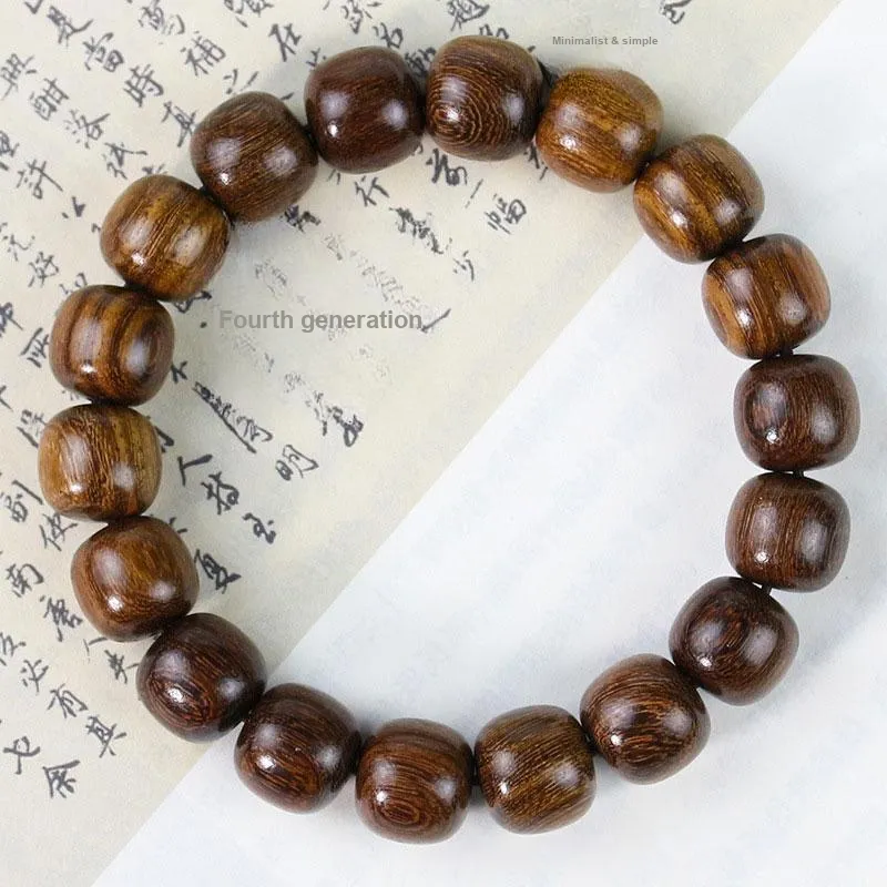 WJT Golden Sandalwood Wooden Bracelets Unisex-1
