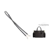 Black Gold-Tone Buckle Crossbody Shoulder Strap