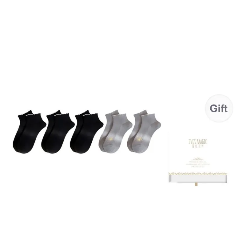 XIA.WA.ZHI.XIU Ankle Socks Women's Shopping Bag 5 Pack-30