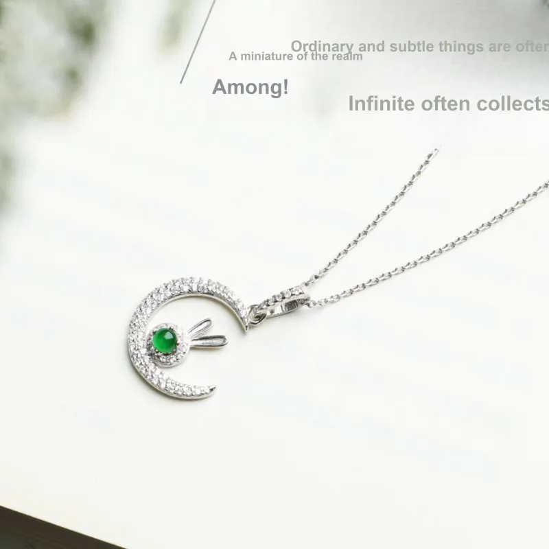 Bubble Scallops Ice Type Jadeite Pendants Women's-1