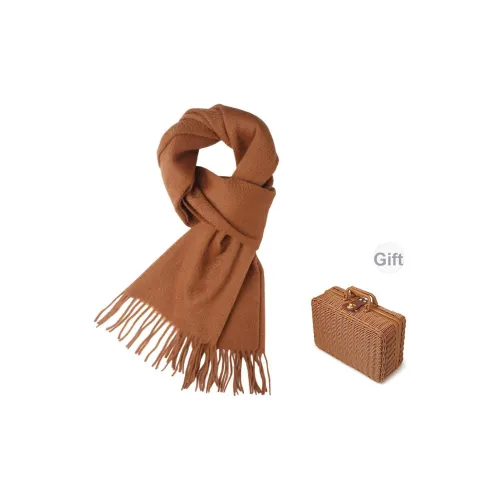 SHASHA Шерсть Шарф Вязаные Шарфы Унисекс Коричневый
