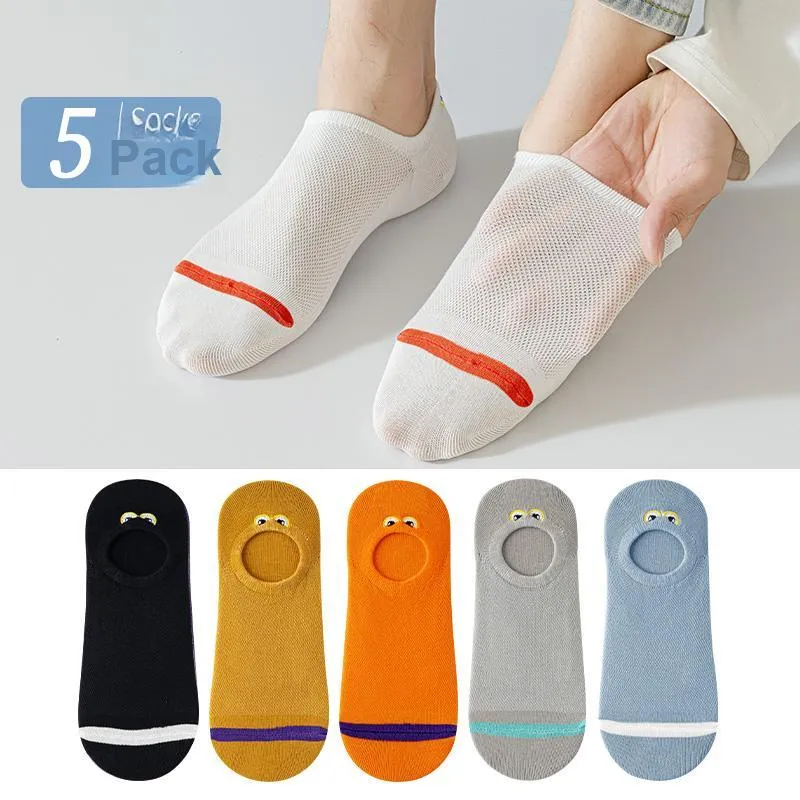 Cotton Gene No Show Socks Men's 5 Pack-8