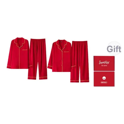 Qin Jing Красный Унисекс Пижамные комплекты