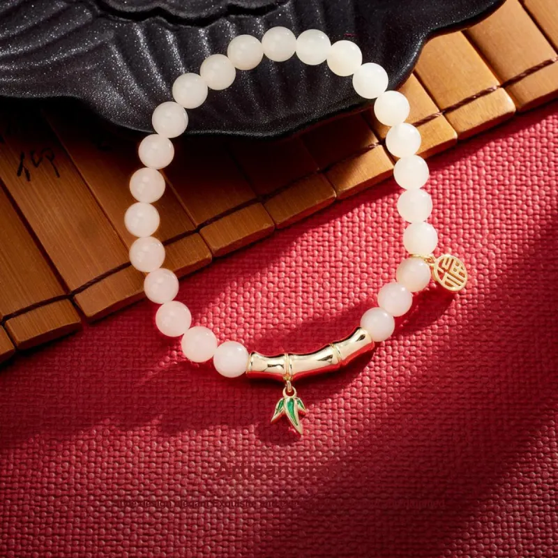 Andaozi Hetian Jade Bracelets White Jade Unisex-2