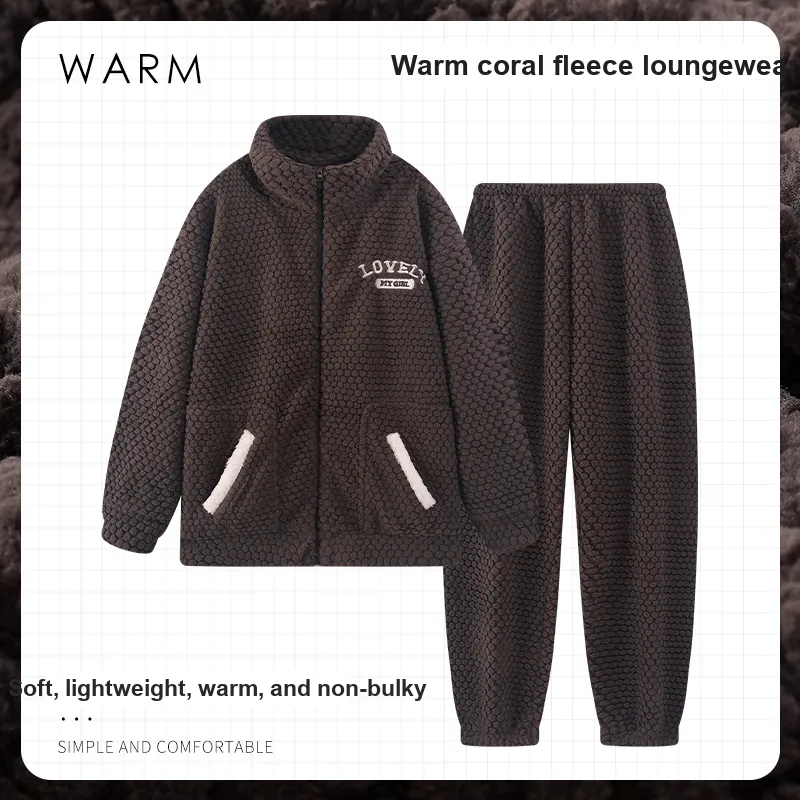 MADALLO Pajama Set Men's Dark Brown-1