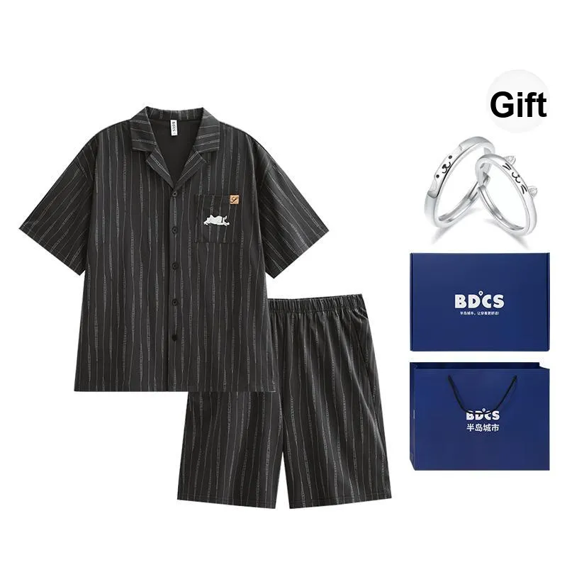 Peninsula City Pajama Set Men's Gift Box Set-27