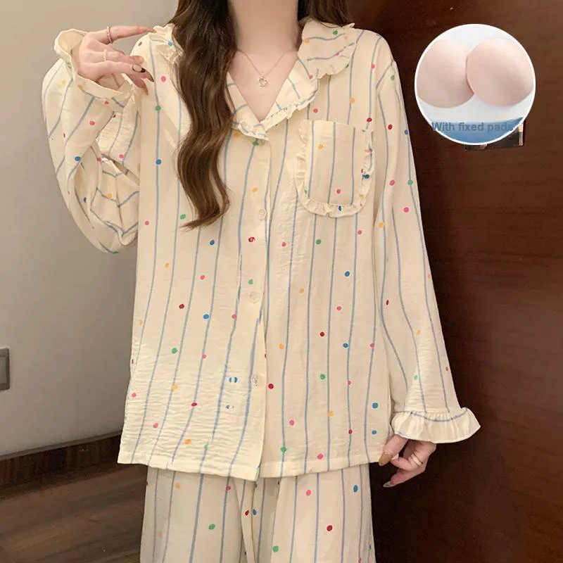 Ta Yan Pajama Set Women's Apricot-4