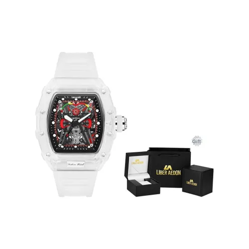 LIBER AEDON Кварцевый механизм циферблат с черепом унисекс