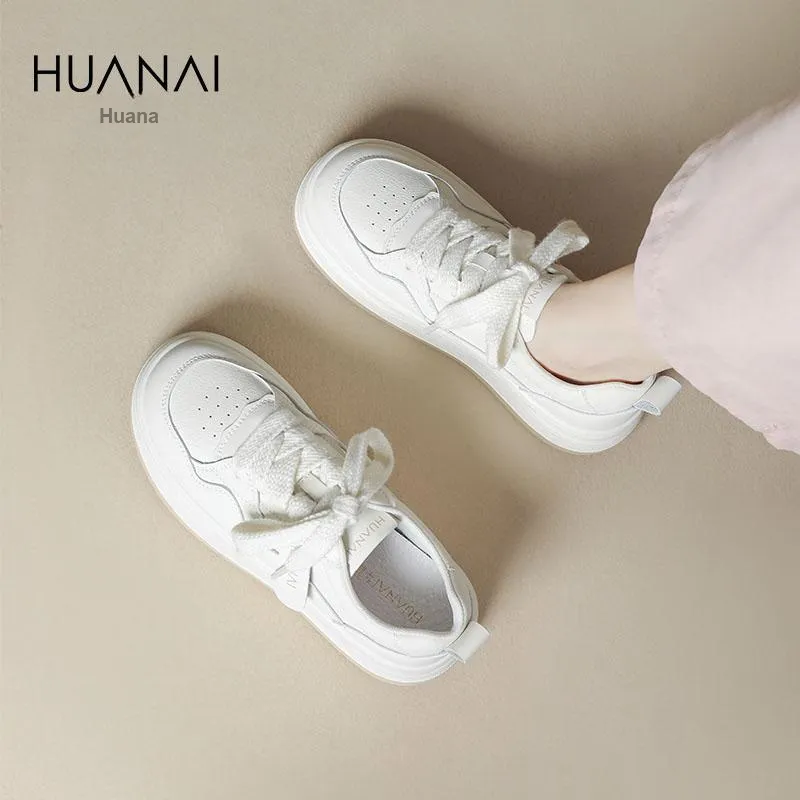 HUANAI Cushioning Lightweight Height Increasing Low-Top Casual Shoes Women's-6