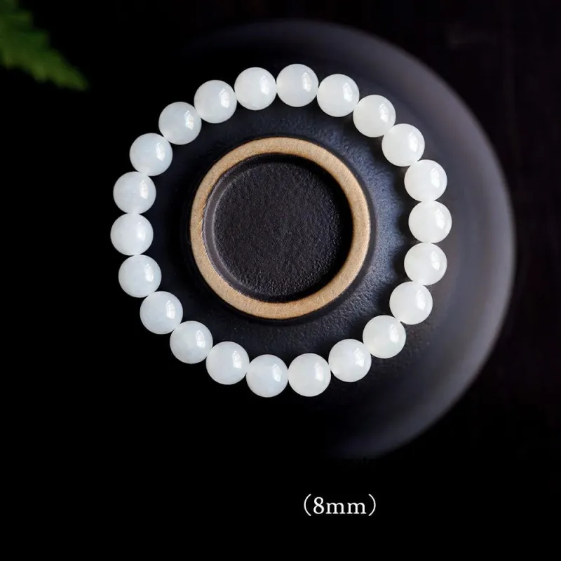 FANGYUANXIAOFU Hetian Jade Bracelets White Jade Women's-7