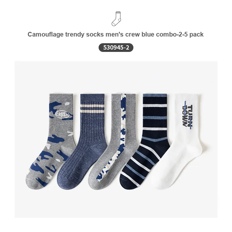 Caramella Mid Calf Socks Men's 5 Pack-24
