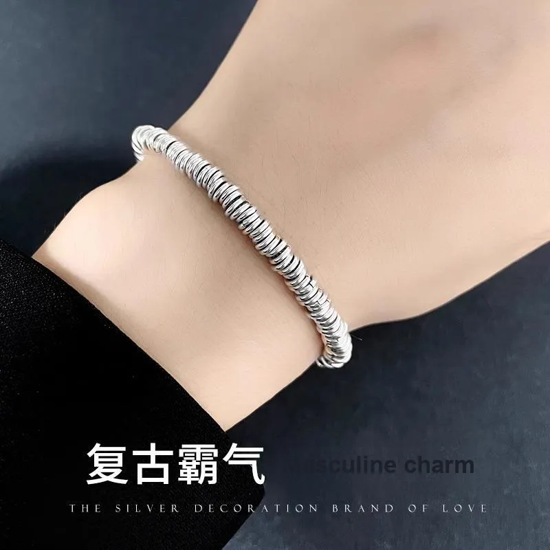COISE S925 Silver Bracelets Men's-1
