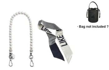 Ingenuity Handmade Pearl Chain Perfume Bag Crossbody Chain Accessories Single Purchase With Bag Women's Black/White