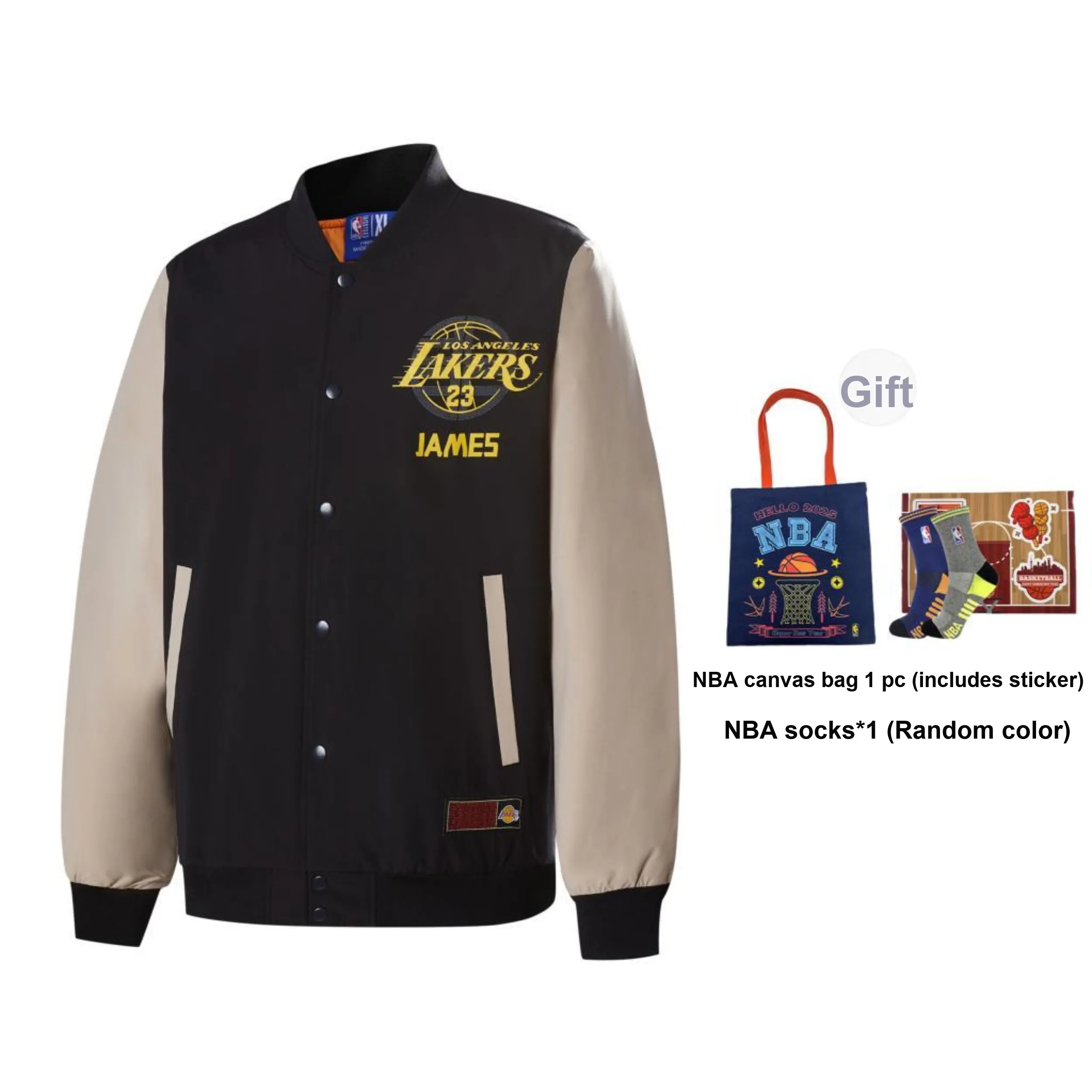 NBA Los Angeles Lakers James Jacket Unisex Black
