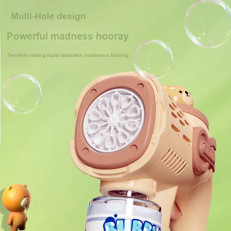 Lezhi By Me Electric Light Fully Automatic Leak Proof Handheld Bubble Machines-4