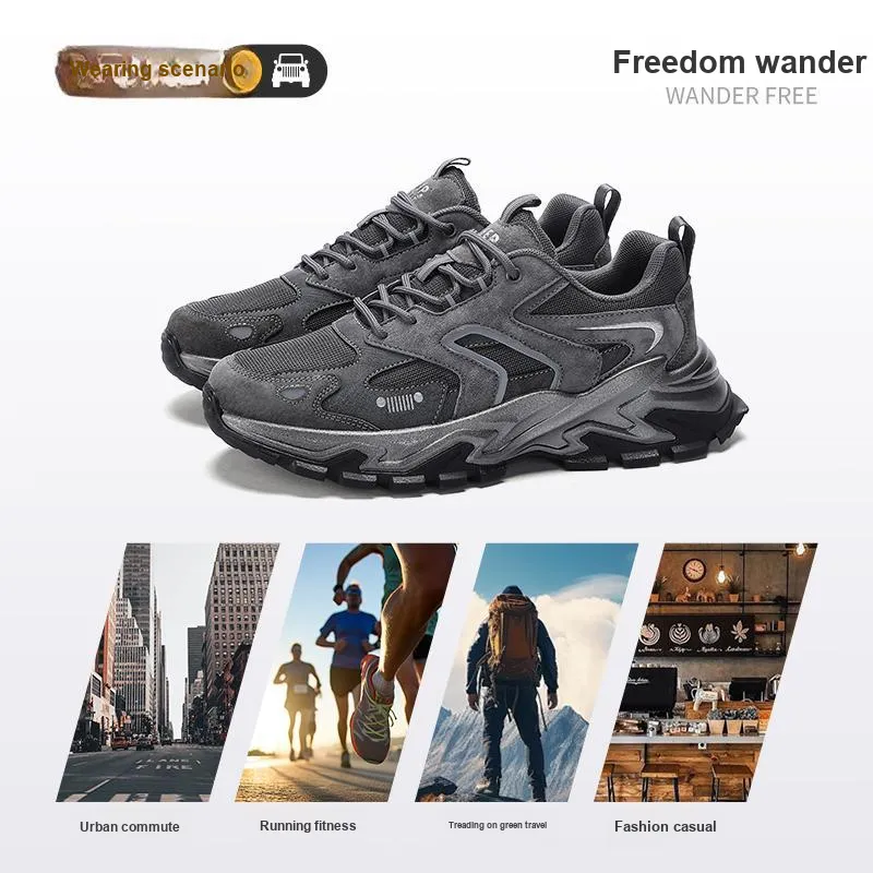 JEEP SPIRIT Anti Slip And Wear Resistant Height Increasing Low Top Chunky Sneakers Men's-9