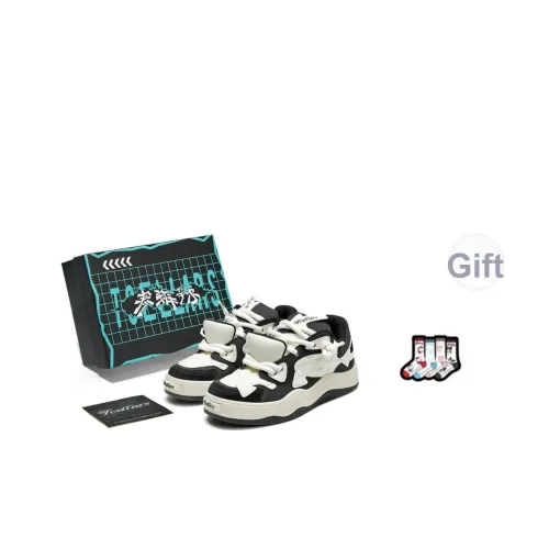 TCELLARS Устойчивые к истиранию низкие кроссовки для скейтбординга унисекс Панда черный Коробка ограниченного издания