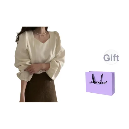 LADYXIEXIE Абрикос Женские Рубашки