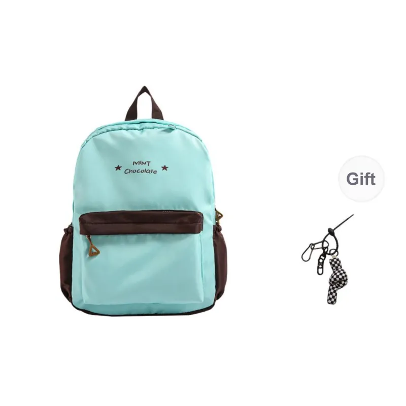 KAMLUI Nylon Fabric Backpack Regular Unisex Transparent/Coffee/Blue-14