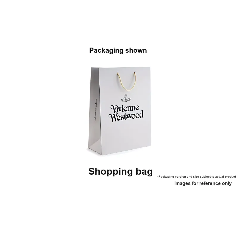 Vivienne Westwood Archive Metal Piece Tote Bag, Shopping Bag, Handbag Medium Size Women's White-2