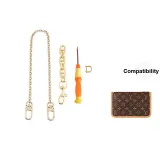 Smaller Bag Underarm Modified Set[Gold 40cm Copper Decorative Chain+Pig Nose Chain]