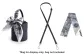 Black Leather Strap Adjustable 92-120cm+Crane Silk Scarf 99cm