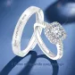 [Official Genuine]1 Carat Moissanite ◆ 925 Silver ◆ Couple Rings