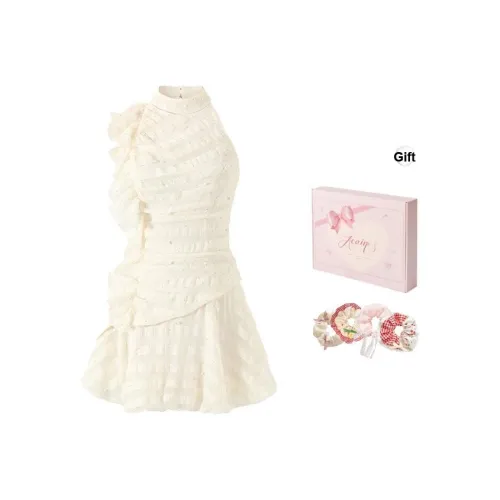 ACAINES Без рукавов Платье Женское Светлый Абрикос