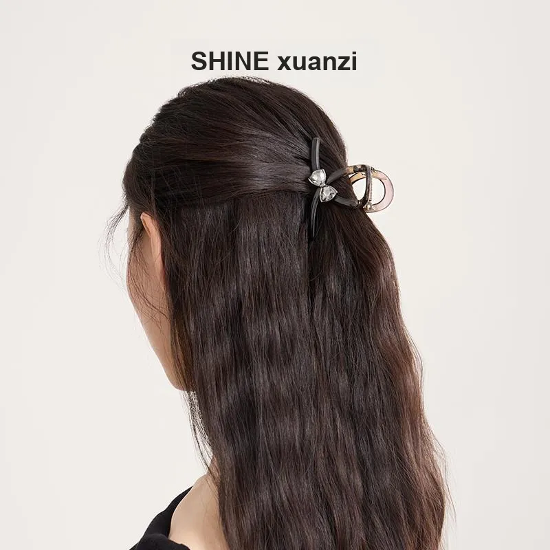 SHINE Alloy, Crystal Diamond Hair Clips Women's-4