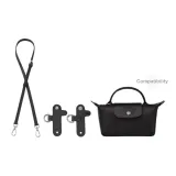 Black Plain Weave Crossbody Shoulder Strap+No Hole Buckle