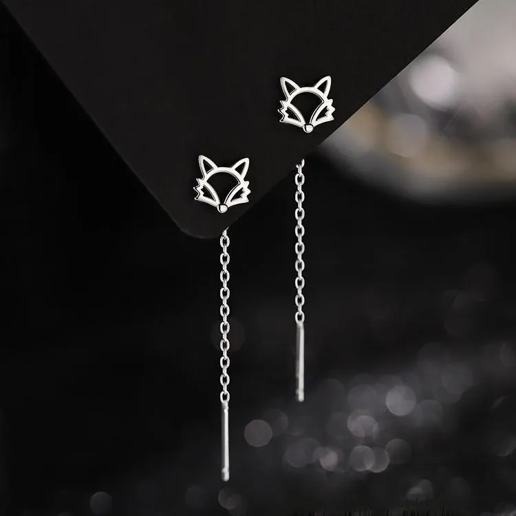 Silver Arashi 999 Fine Silver Drop Earrings Women's-1