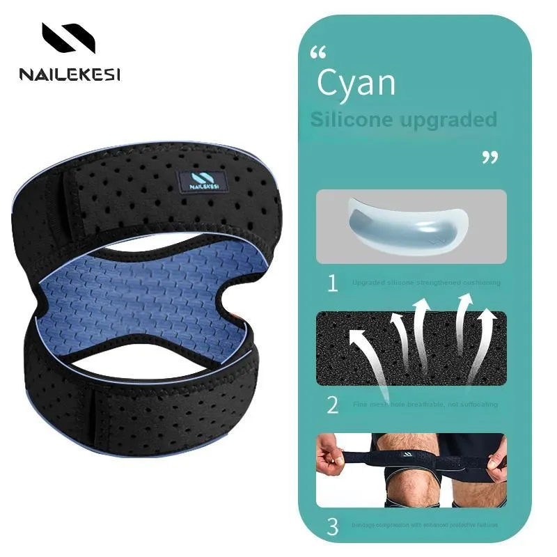 NAILEKESI Exercise And Fitness Double Loop Patella Bands 1 Pair Unisex Professional Protective-11