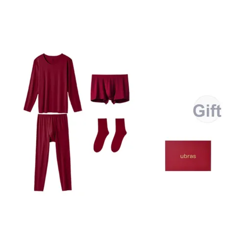 Ubras Big Red Box Series Велюр Красный Мужской Подарочный Набор Трусов