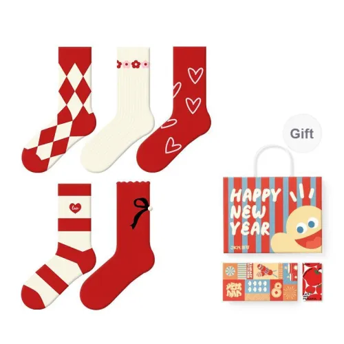 JKN Mid Calf Socks Men's Box 5 Pack