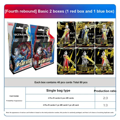 KAYOU Карта Игры Ultraman Карта Герой Duel Базовая Карта Четвертая EDITION Kids IP Аниме Карточки Целая Коробка