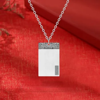 Master Kim Sterling Silver Necklaces Unisex