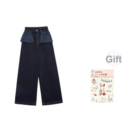 ZIHAN Темно-синие женские джинсы