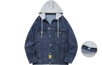 GUKUUL Denim Jacket Unisex Blue