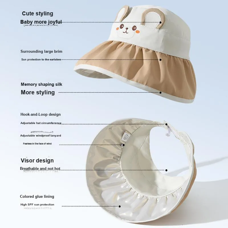 YUZHAOLIN Lightweight Sun Protection Hats Kids'-1