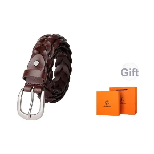 Jaylen Oos Ручная работа Перфорированный Шпилька Стиль Кожаные ремни Женские Ширина 3 см