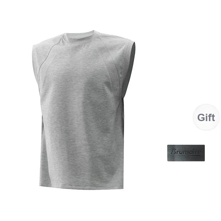 BRUMAIRE Tank Top Unisex White Comes With Random Tank Top+Brooch-8