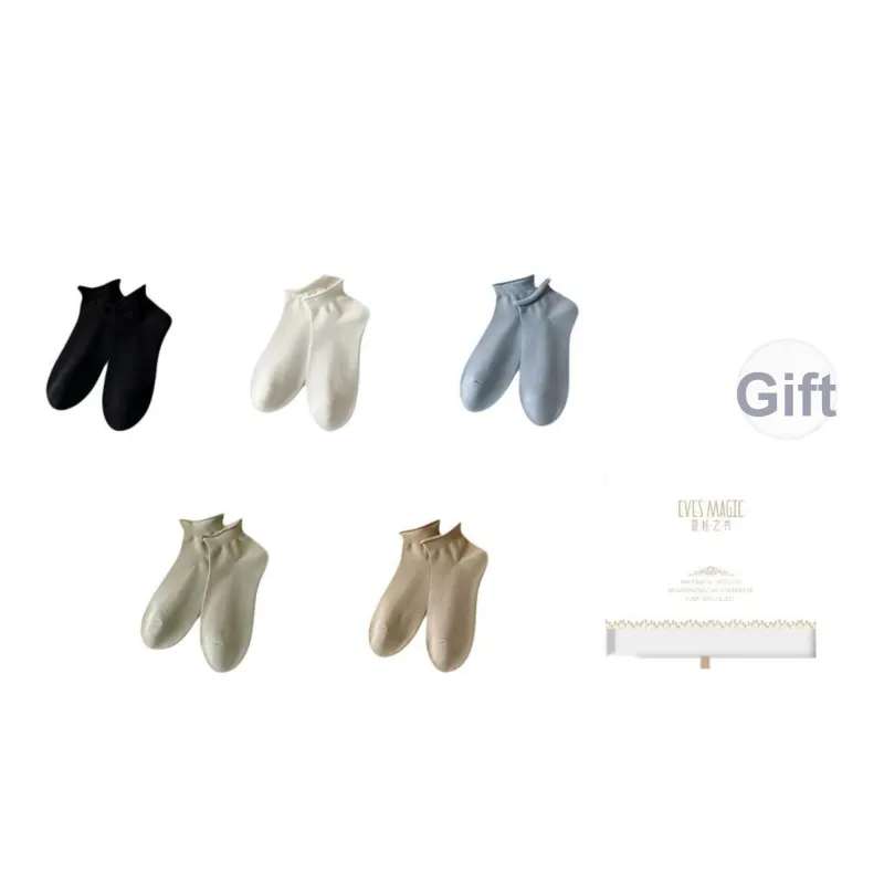 XIA.WA.ZHI.XIU Ankle Socks Women's Box 5 Pack-24